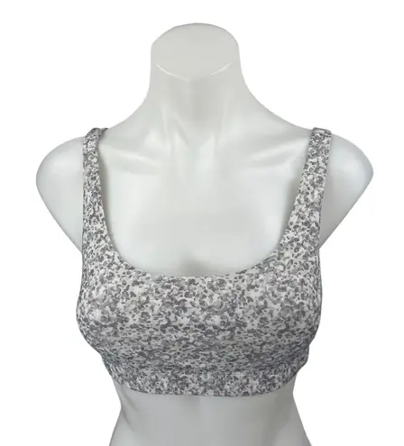 Vuori Daily Bra Gray Camo Camouflage Sleeveless Athletic Sports Bra Crop Top S