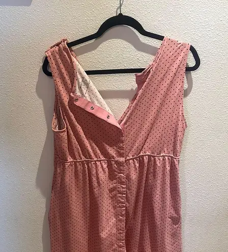 Motherhood Maternity Pink Polka Dot Pajama Dress Size undefined