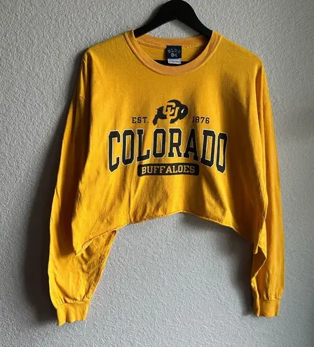 Blue 84 CU University of Colorado Buffaloes Cropped Game Day Long Sleeve Tee