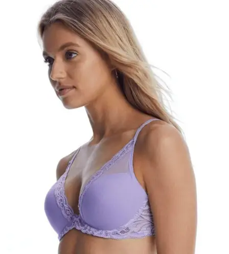 Natori 💕💕 Feathers Underwire Contour Bra ~ Violet Tulip 30D NWT