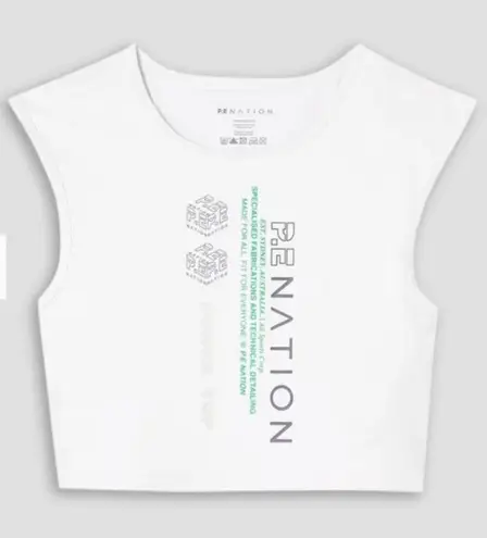 P.E NATION Cropped cutout printed stretch