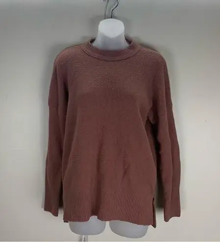 Abercrombie & Fitch Abercrombie Soft A&F Collection Oversized Crewneck Sweater Tan Brown size XS