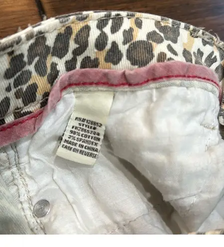 1st Kiss Cheetah Cut-off Distressed Shorts