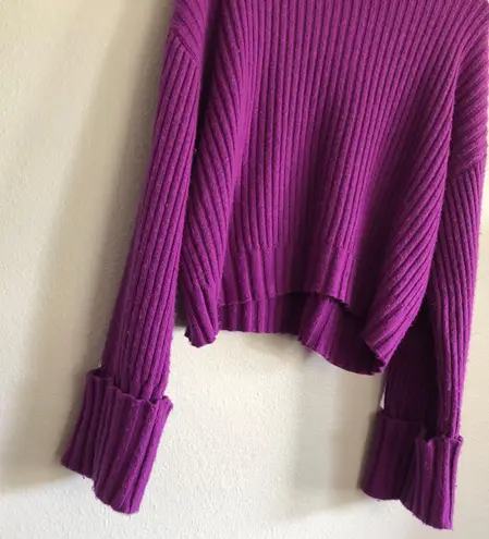 Nine West Purple Turtleneck Sweater Size M