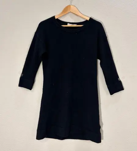 WYTHE NY Black Cashmere Long Sleeve Sweater Dress Sz S Soft Casual Grunge Whimsy
