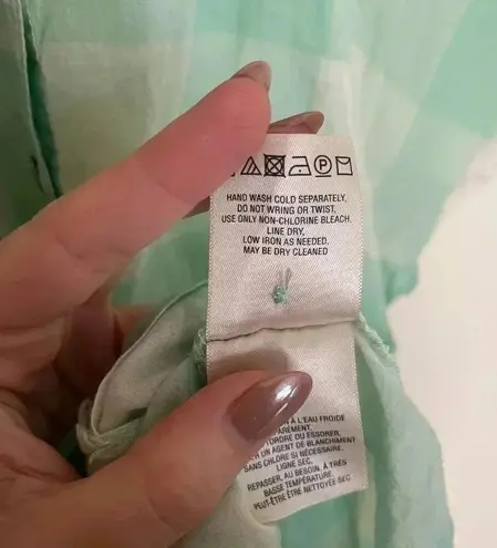 Maeve Gingham Flutter Top