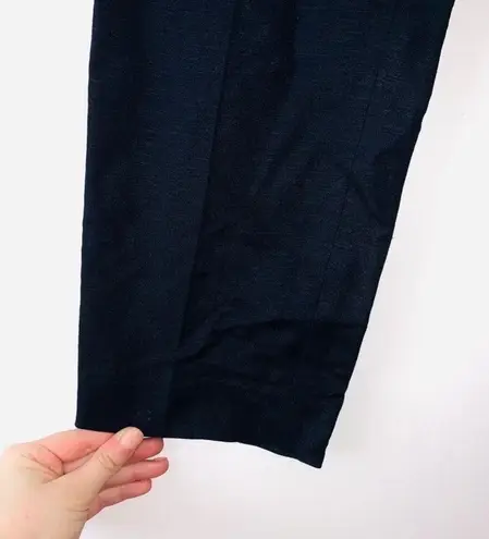 Tommy Hilfiger NWT Radcliffe Navy Blue Linen Blend Relaxed Ankle Pants