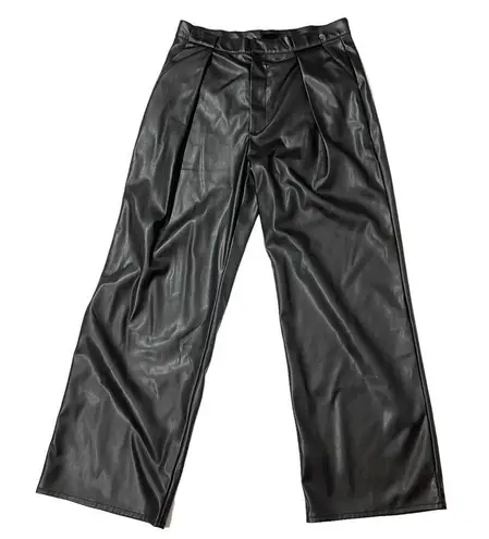 NWT Mother Tunnel Vision Pleated Faux Leather Pants