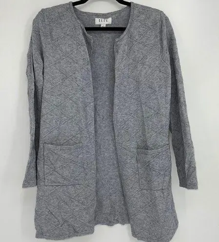 Elle GRAY CARDIGAN STYLE SWEATER SMALL