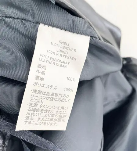 Classiques Entier Vintage High Rise Wide Leg Leather Pants