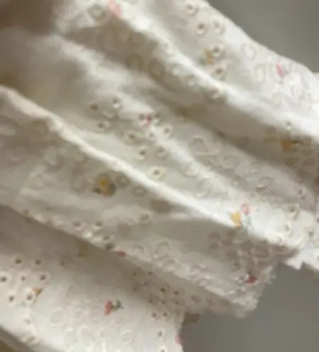 Vintage Havana Eyelit Smocked Ruffle Dress Floral Mini Juniors Large NWT New