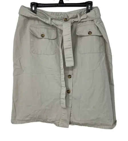 BASIC EDITIONS Beige Skirt Size 18