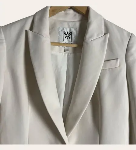 Milly Alexa Twill White Single Breasted Blazer Jacket Size 0