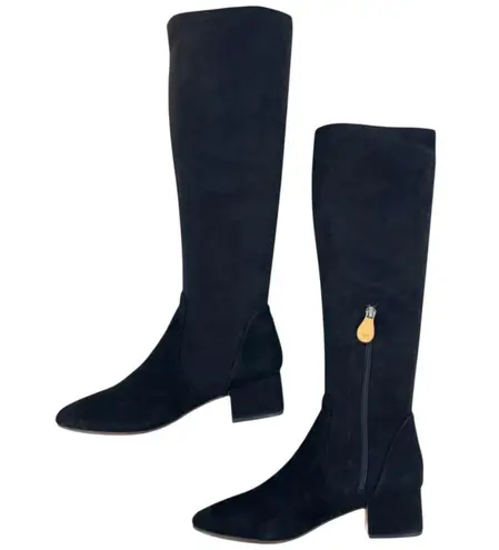 Gentle Souls EUC Ella Stretch Calf Boots Black Size 6.5 Retail $249.00