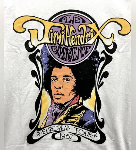 PRINCE PETER Jimi Hendrix European Tour Tee M 18.5” p2p White $60 Retail NWT Size M