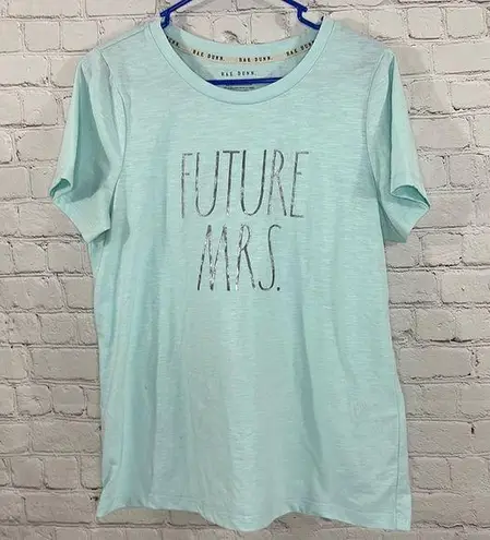 Rae Dunn “FUTURE MRS.” T-shirt Medium Blue