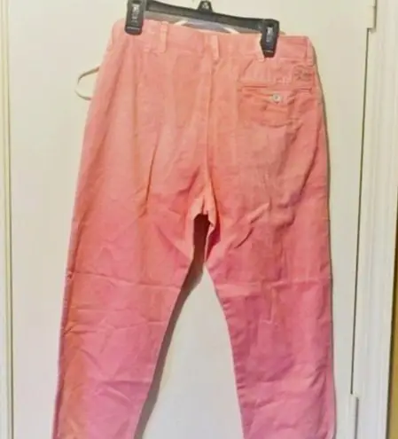Polo women's QUIN boyfriend tapered leg rose chino pants 28x29