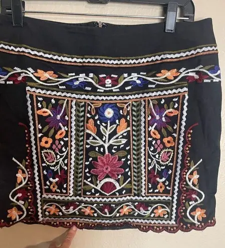 Eri + Ali Tayla Embroidered Mini Skirt Eri + Ali Tayla Size lg