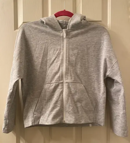 Lululemon Minimal Hoodie Full Zip Jacket Heathered Grey Size 2