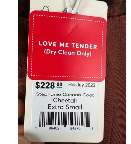 Marine layer Stephanie Cocoon Cheetah Animal Print Coat XS