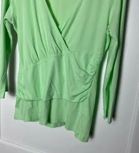 Lilla P Women's Bright Green Deep V