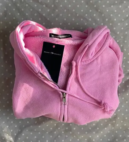 Brandy Melville Bubblegum Pink Crystal Hoodie 55 44 Off Retail New With Tags From mia