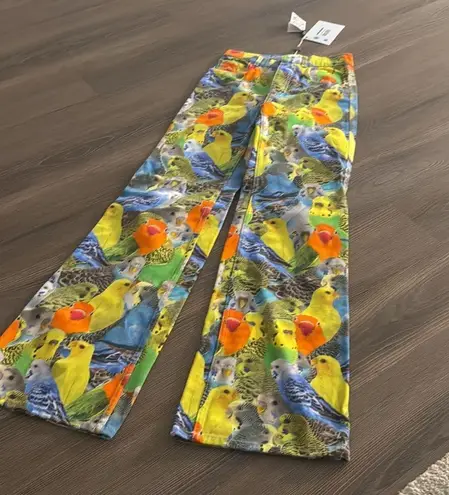 Loewe NWT Parrots mid-rise wide-leg jeans