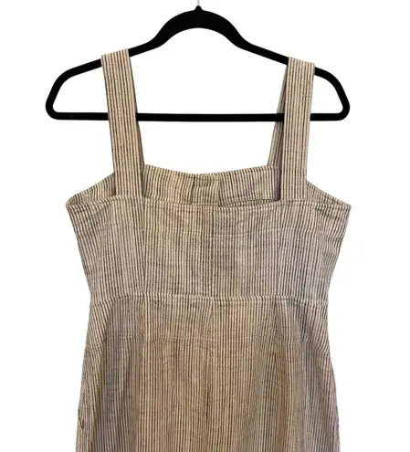 Apiece Apart Berel Tank Cream Pin Striped Midi Dress Size 10