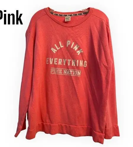 PINK - Victoria's Secret Victoria Secret Pink Nation Sweatshirt L