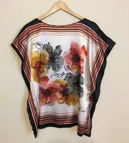 Tovia | Handkerchief Vintage Floral Blouse Top Multiple Size M