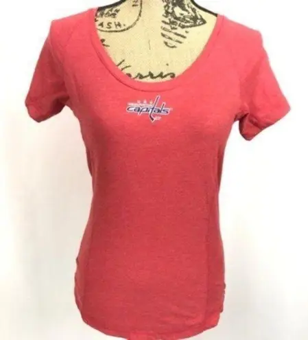 Antigua Washington Capitals Embroidered Scoop Neck Red Siz