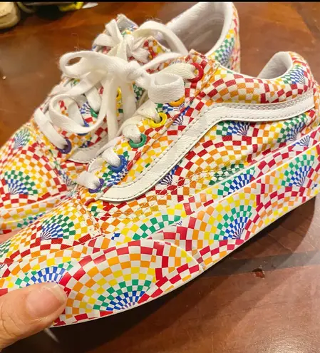 Vans Rainbow Sneakers. Ladies 6