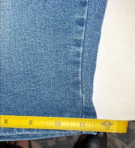 Earl Jeans Blue and Red Jean Shorts with Decorative Embellishments, Americana, Size undefined