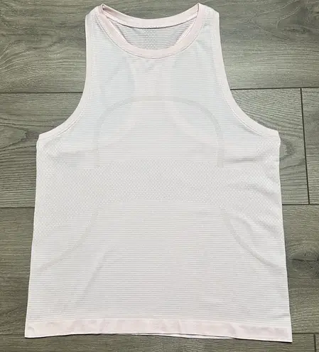 Lulu Townsend Lululemon Swiftly Tech High Neck Race Racerback Tank Pink Size 6 - Image 1