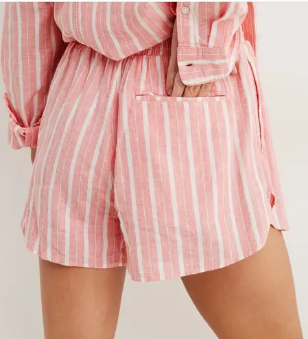 Aerie Linen Blend High Waisted Shorts