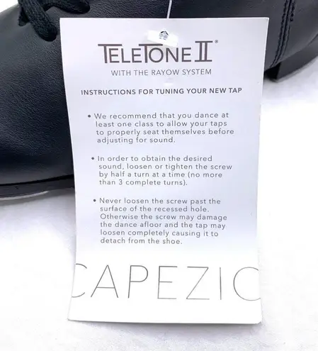 Premiere New Capezio Oxford Tap Black CG09 Oxford Leather 4 Shoes Dance