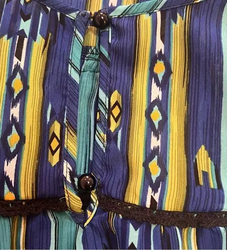 6 Degrees  short shift dress size small blue green lined new with tags - Image 8