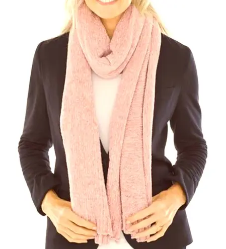 Chenille Scarf Soft Blush Pink