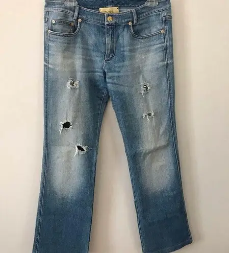 St. John  Jeans Straight Leg Mid Rise Med Wash