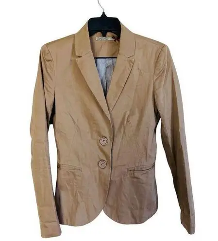 Stradivarius Tan Linen Blazer Size Small