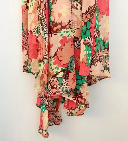 ALC Frank ALC Ellie Silk Floral Print Midi Dress Size 6 NWT