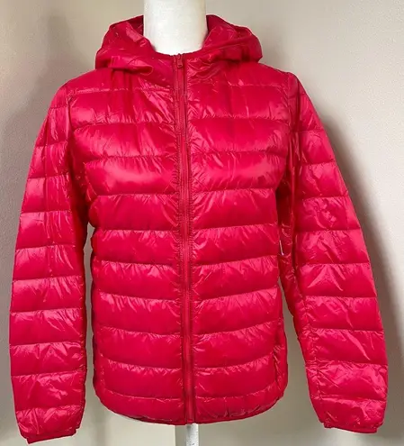NWT 89th & Madison Down Packable Puffer Coat (Racing Red)