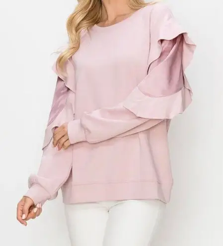 Joh Apparel Kesli Satin & Knit Top