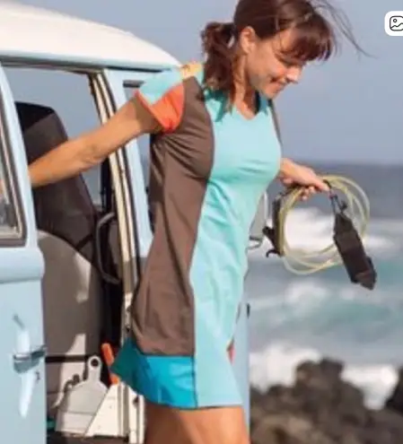 Title Nine Gidget Color Block athleisure tennis golf dress sporty hiking Size S