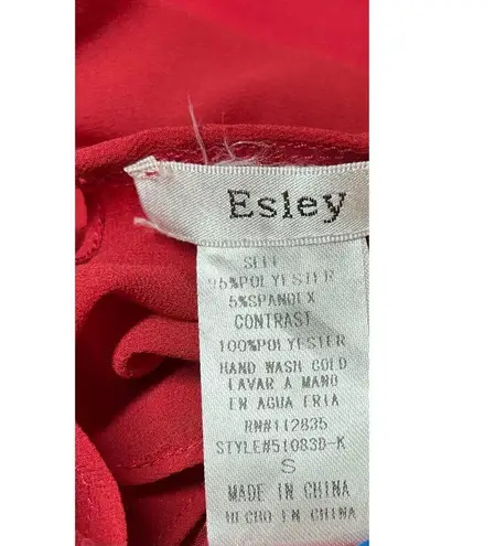 Esley  Sleeveless Retro Dress Red Women's Size S