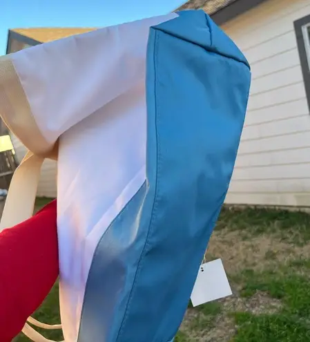 Castaway Blue and White Tote Bag