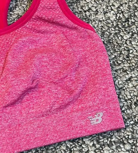 New Balance Pink Racerback Sports Bra