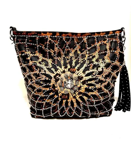 Sparkling Leopard Purse Multi