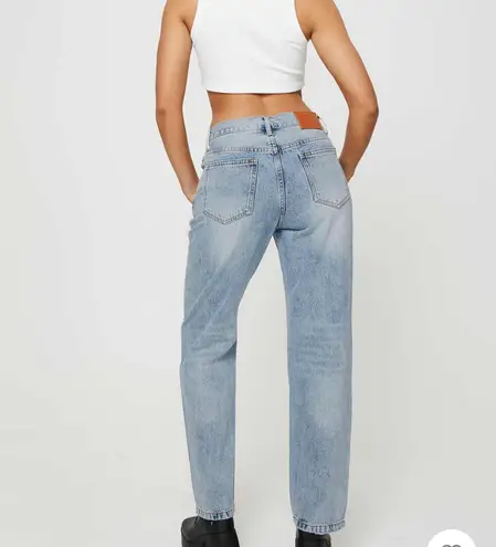 Princess Polly Holly Asymmetric Straight-Leg Jeans