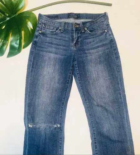 Lucky Brand  Jeans Mollie Crop Distressed Denim